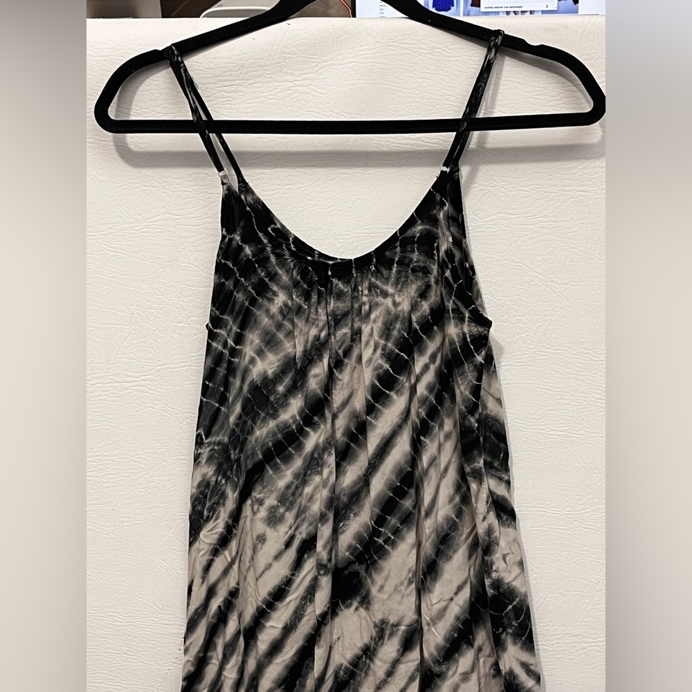 Mono B Black and White Tie Dye Maxi Dress Small - Picture 3 of 7